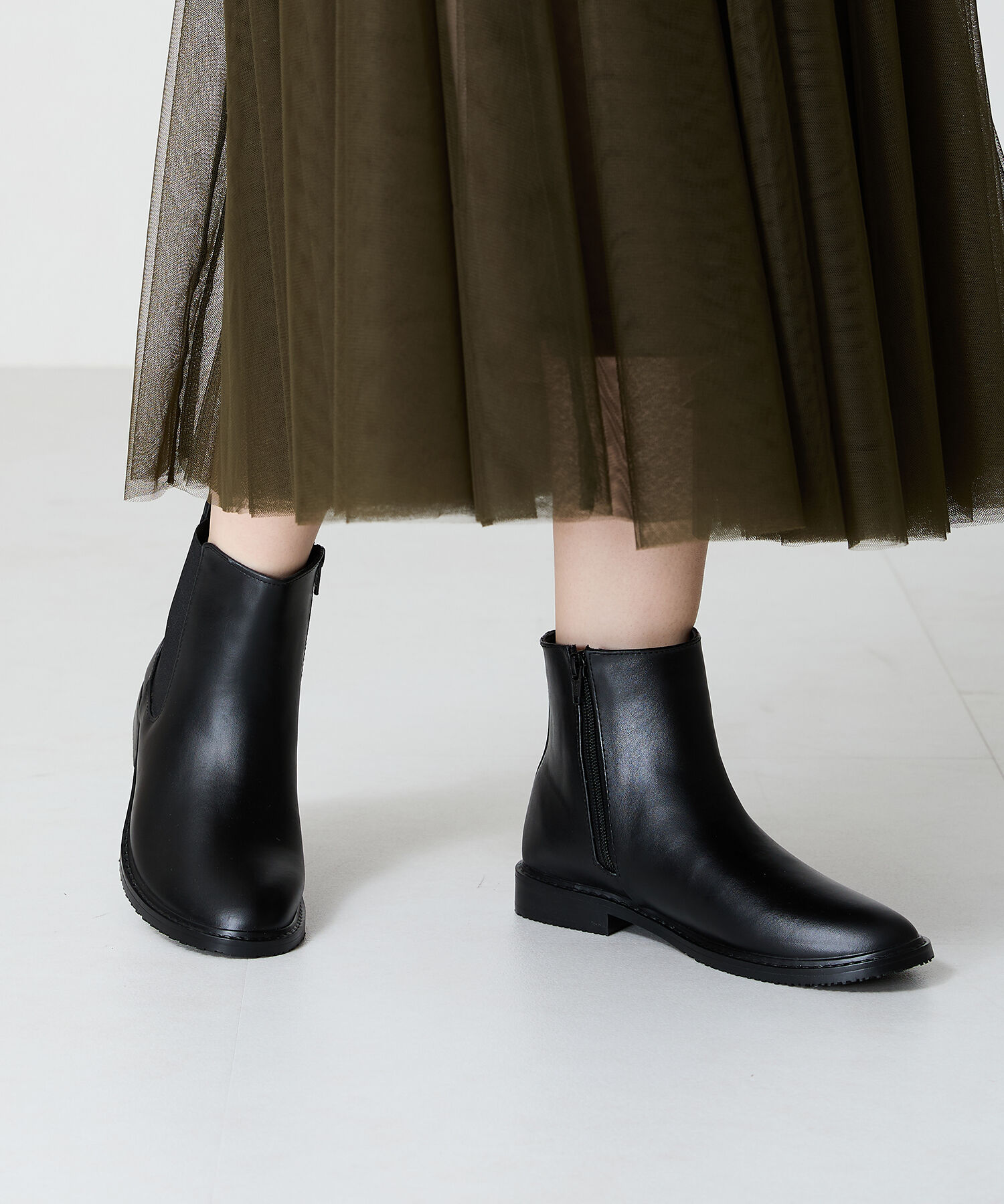 ORiental TRaffic「【防水】サイドゴアレインショートブーツ/R-0018 レインブーツ レインシューズ 人気 トレンド 売れてる」|ショートブーツ|