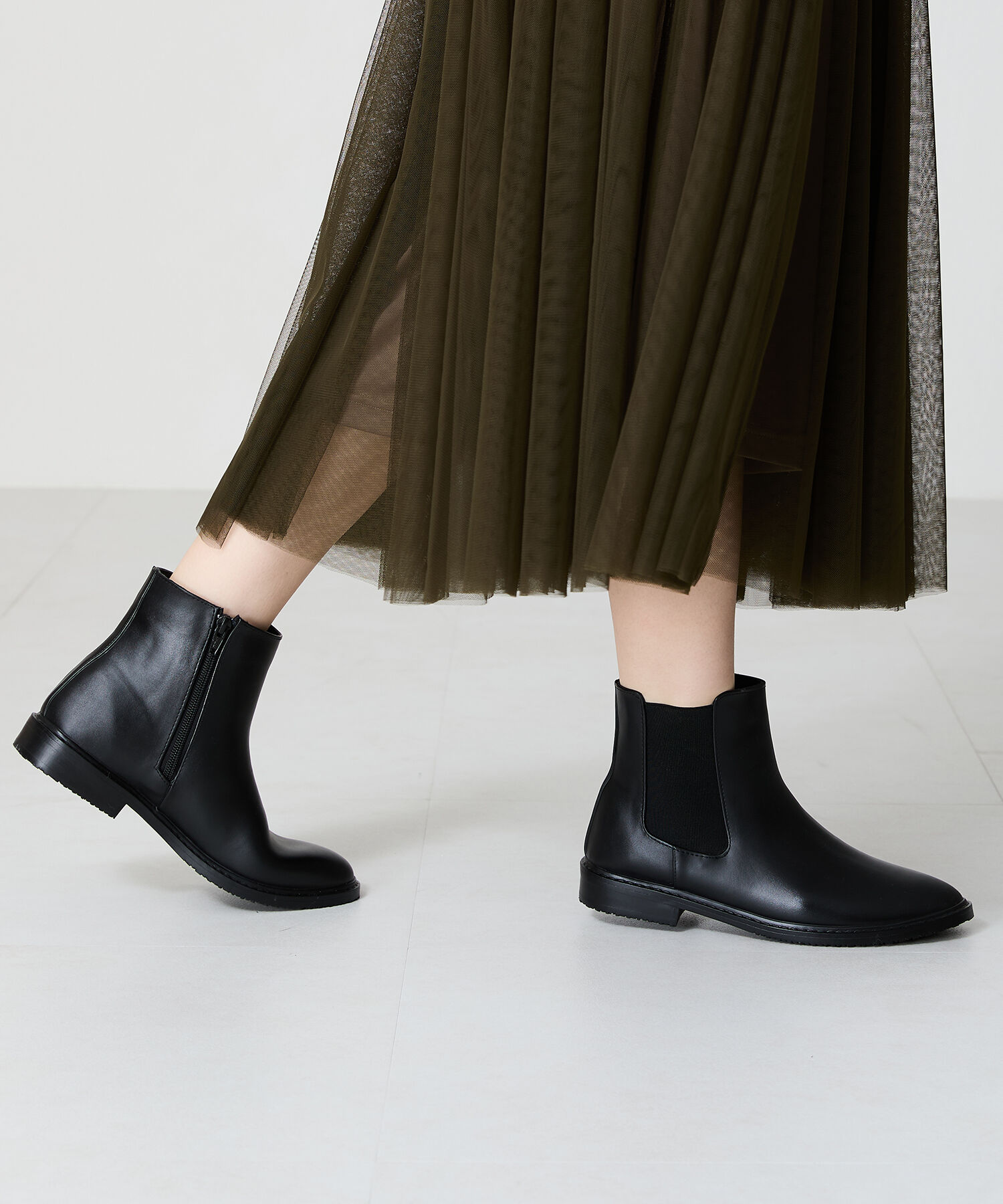 ORiental TRaffic「【防水】サイドゴアレインショートブーツ/R-0018 レインブーツ レインシューズ 人気 トレンド 売れてる」|ショートブーツ|