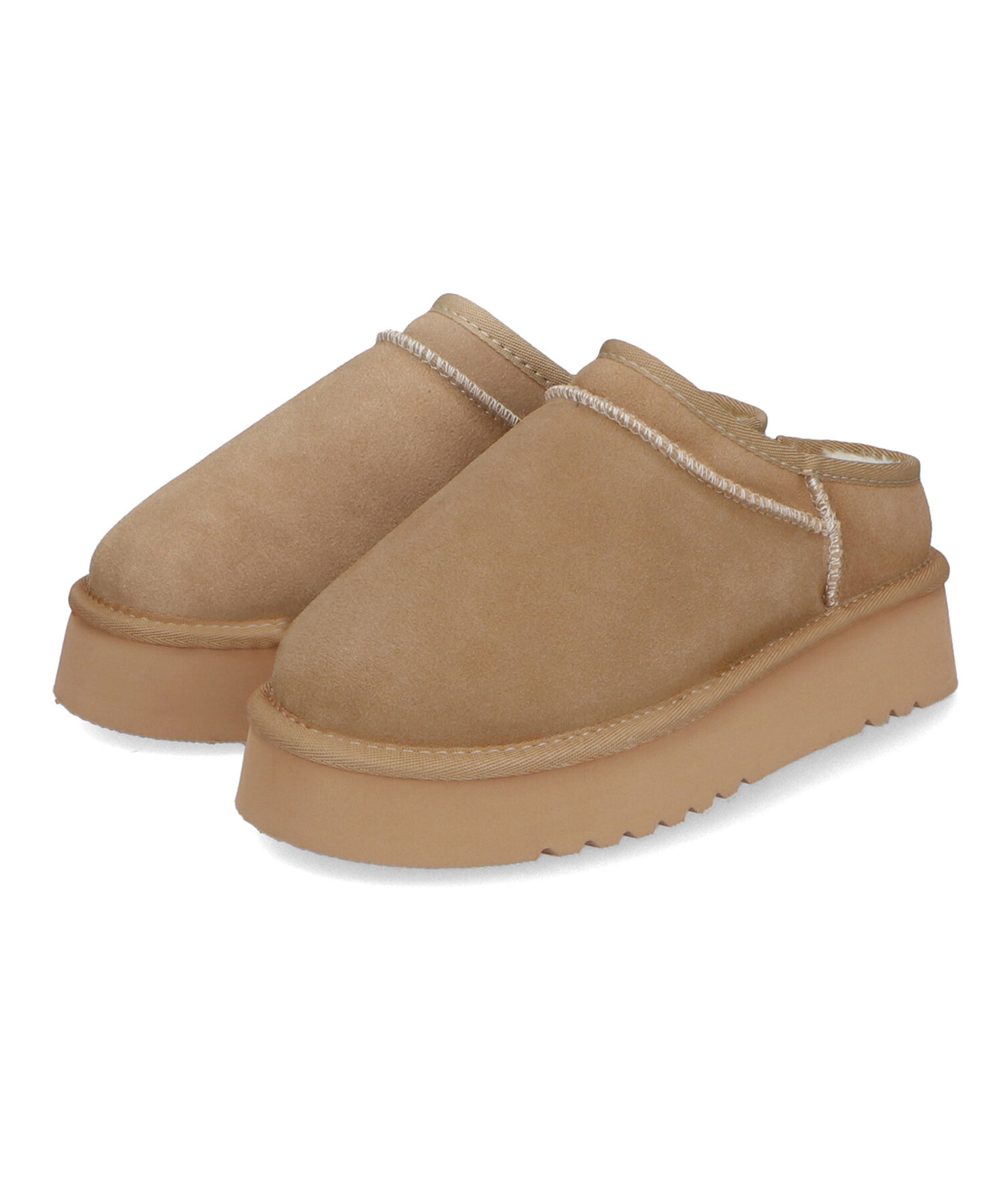 ORiental TRaffic「厚底 ムートン スリッポン シューズ/41320」|ショートブーツ|