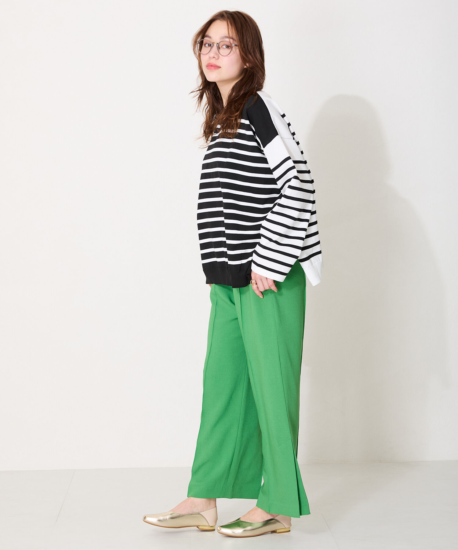 ORiental TRaffic「●通年使える●センターシームバブーシュ/51107 パンプス フラット 柔らかい」|パンプス|