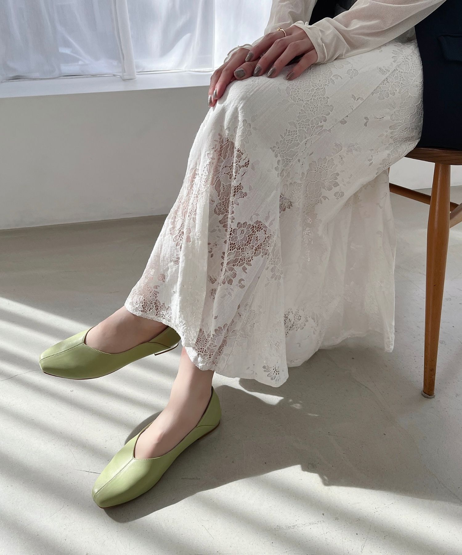 ORiental TRaffic「●通年使える●センターシームバブーシュ/51107 パンプス フラット 柔らかい」|パンプス|