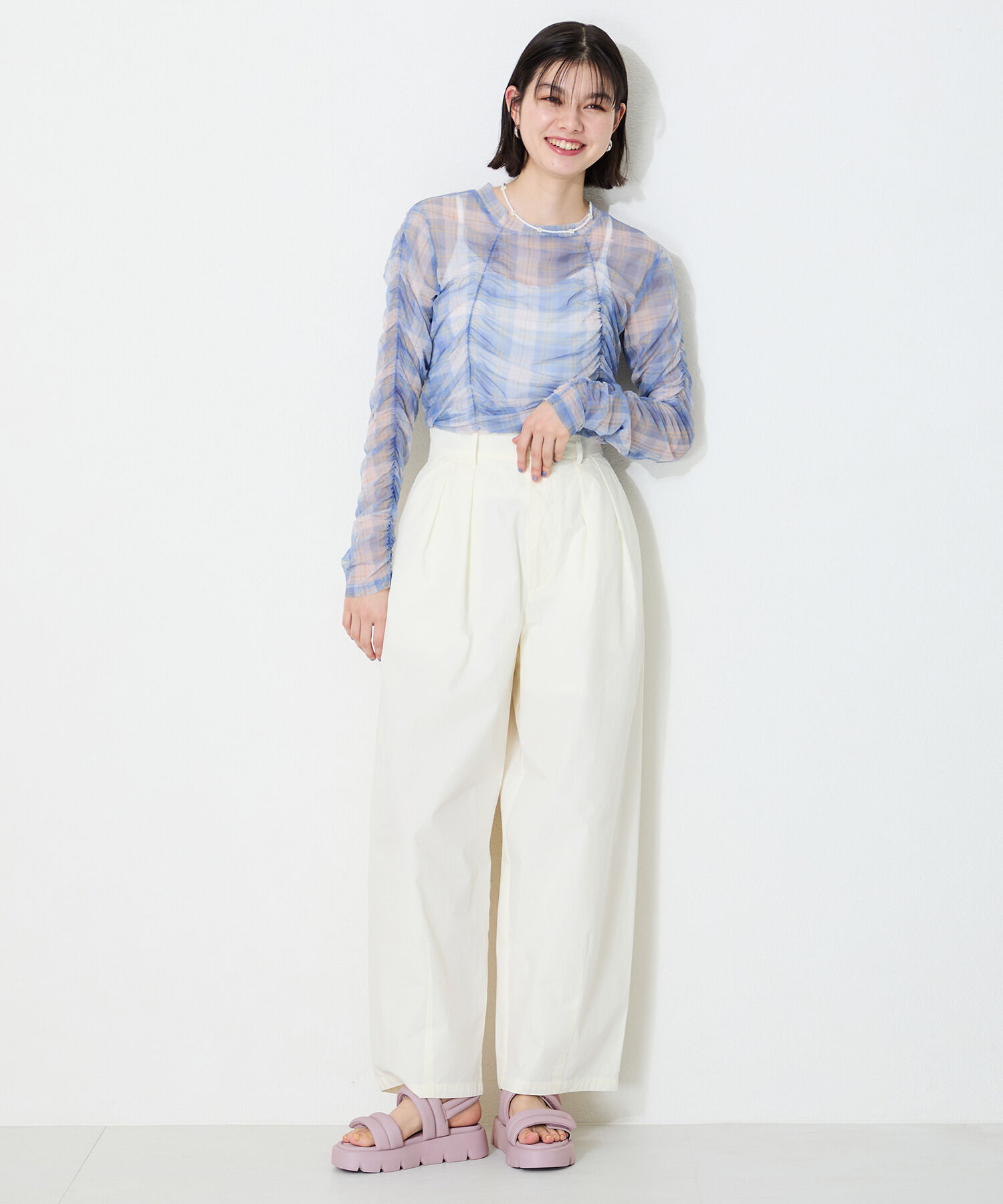 ORiental TRaffic「●2025春夏新作●パデットダブルベルト厚底サンダル/51202 サンダル 人気 トレンド 売れてる」|サンダル|