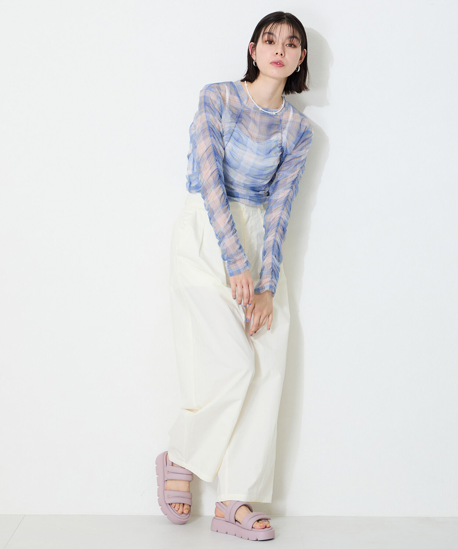 ORiental TRaffic「●2025春夏新作●パデットダブルベルト厚底サンダル/51202 サンダル 人気 トレンド 売れてる」|サンダル|