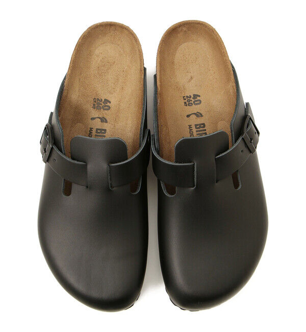 BIRKENSTOCK「【ビルケンシュトック】ボストン/ブラック ナチュラルレザー/クロッグ メンズ レディース」|サンダル|