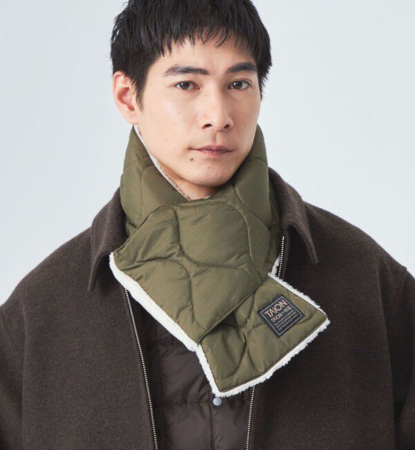 UNITED ARROWS green label relaxing「＜TAION＞ミリタリー リバーシブル ダウンマフラー」|マフラー|