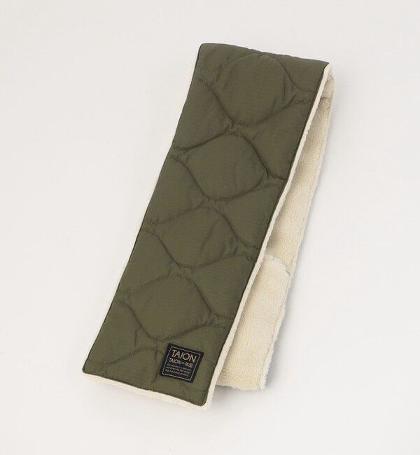 UNITED ARROWS green label relaxing「＜TAION＞ミリタリー リバーシブル ダウンマフラー」|マフラー|