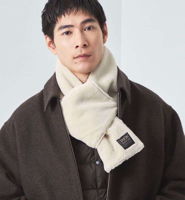 UNITED ARROWS green label relaxing「＜TAION＞ミリタリー リバーシブル ダウンマフラー」|マフラー|