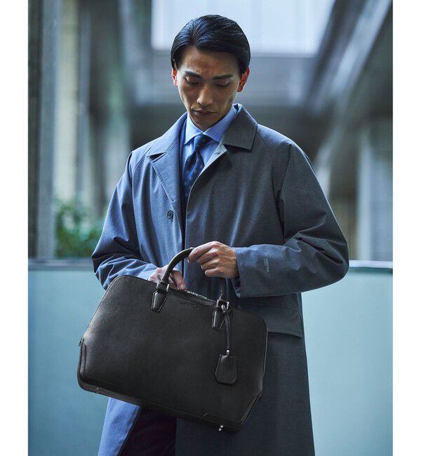 UNITED ARROWS green label relaxing「エンボス レザー ブリーフケース ビジネスバッグ」|ビジネスバッグ|