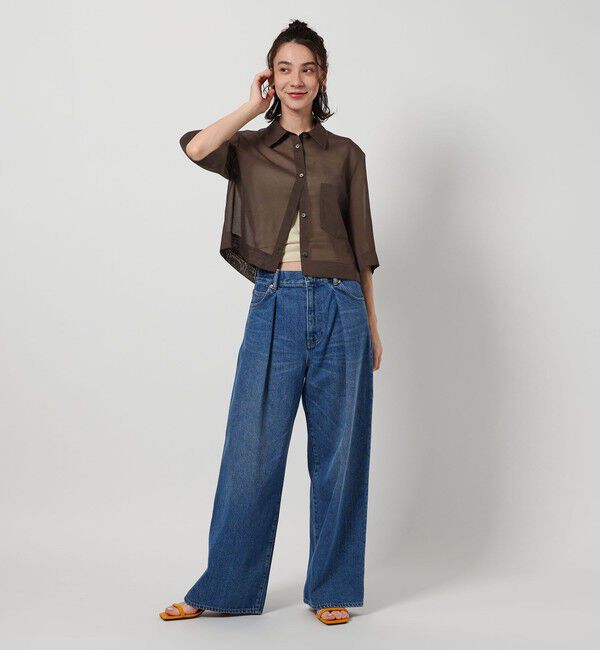 BEAUTY&YOUTH UNITED ARROWS「ポリエステル オーガンジー シャツ -ウォッシャブル-」|シャツ・ブラウス|