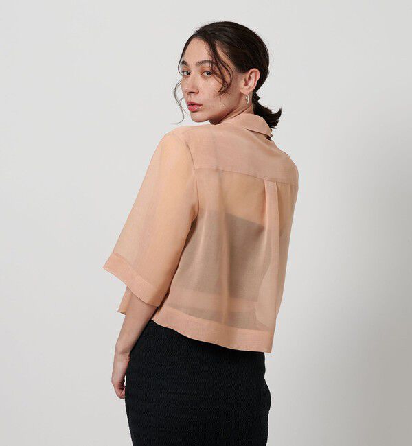 BEAUTY&YOUTH UNITED ARROWS「ポリエステル オーガンジー シャツ -ウォッシャブル-」|シャツ・ブラウス|