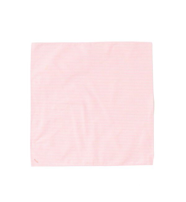 BEAMS「ストライプ ハンカチ」|ハンカチ|PINK