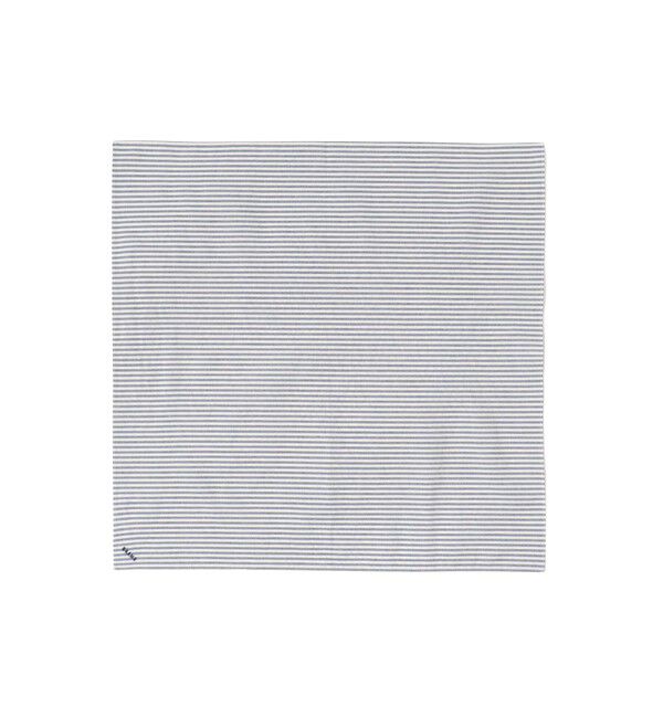 BEAMS「ストライプ ハンカチ」|ハンカチ|NAVY