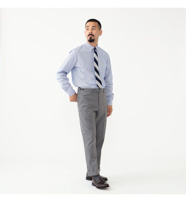 BEAMS PLUS「BEAMS PLUS / コットンブロード ロンドンストライプ ボタンダウン シャツ」|シャツ・ブラウス|