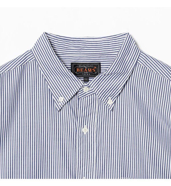 BEAMS PLUS「BEAMS PLUS / コットンブロード ロンドンストライプ ボタンダウン シャツ」|シャツ・ブラウス|
