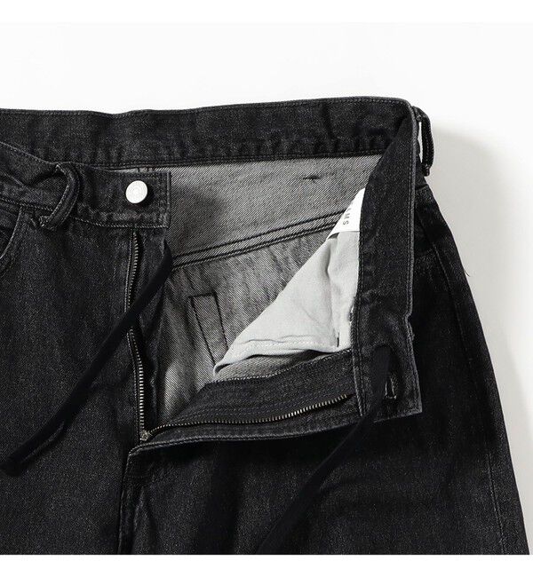 BEAMS「5ポケット クウォーターレングス ワイドデニム」|デニム|