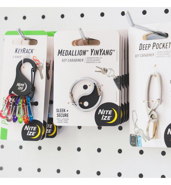BEAMS「NITE IZE / YIN YANG キーカラビナ」|キーケース|SILVER