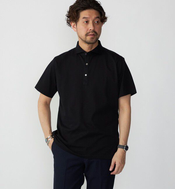 SHIPS「SHIPS：ALBINI 32ゲージ カノコ無地 ポロシャツ」|ポロシャツ|