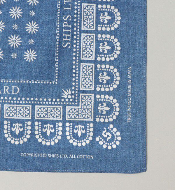 SHIPS「SHIPS: インディゴ スタンダード バンダナ」|ハンカチ|