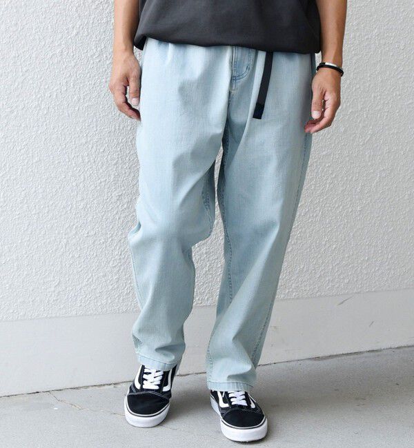 SHIPS any「【SHIPS any別注】GRAMiCCi: オーガニックコットン ルーズテーパード ストレッチ デニム パンツ◆」|デニム|