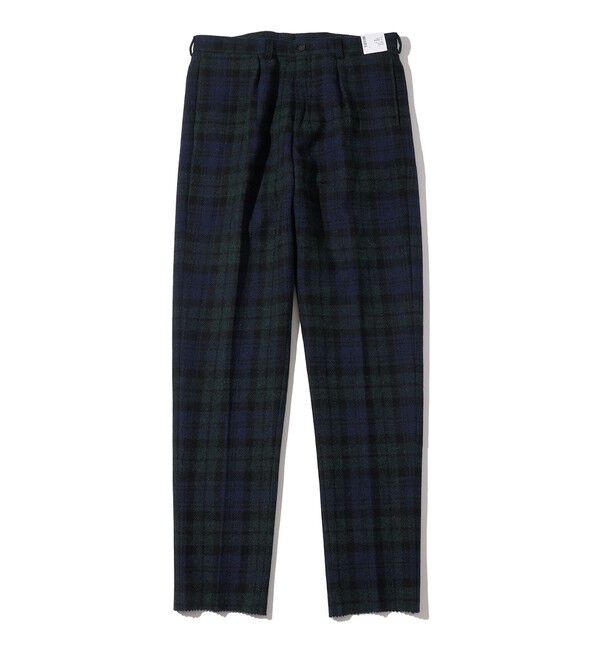 SHIPS「Southwick: HarrisTweed 1タック IVY トラウザーズ」|スラックス|ブラック