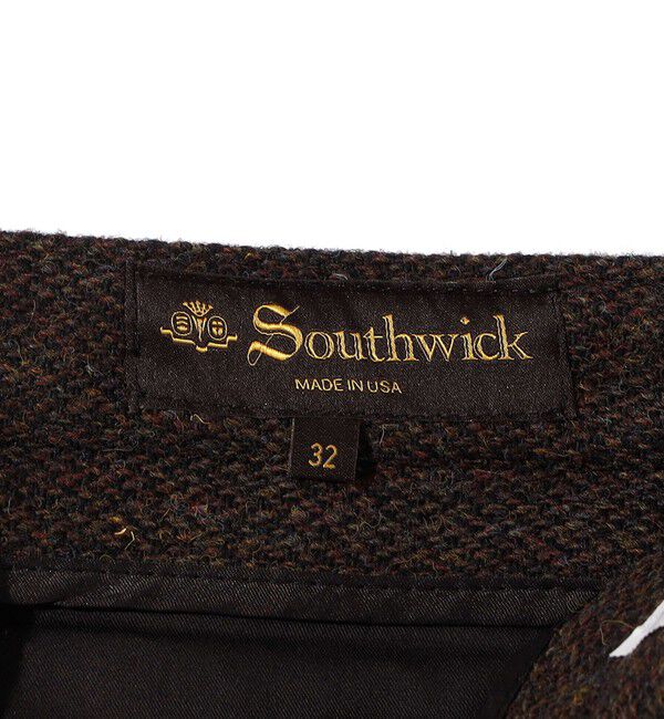 SHIPS「Southwick: HarrisTweed 1タック IVY トラウザーズ」|スラックス|