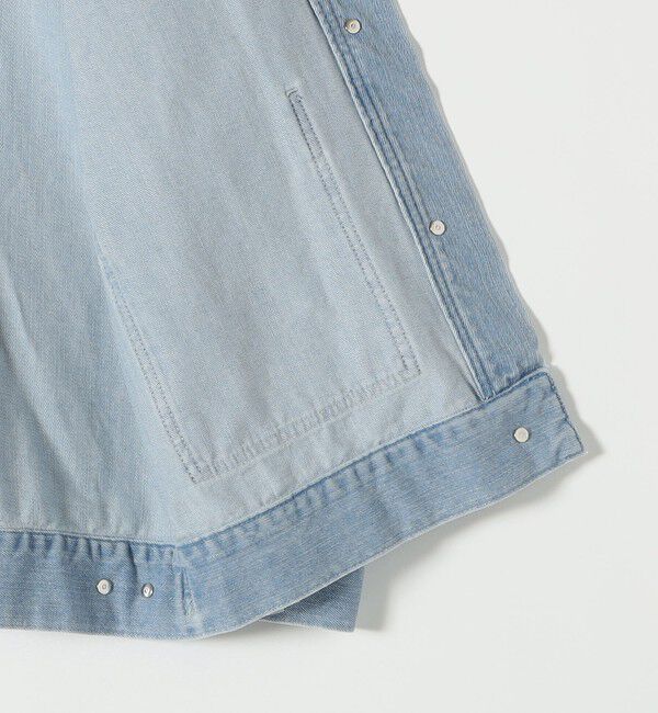 SHIPS any「SHIPS any: ノーカラー デニム ブルゾン［SHIPS any DENIM］」|デニムジャケット|