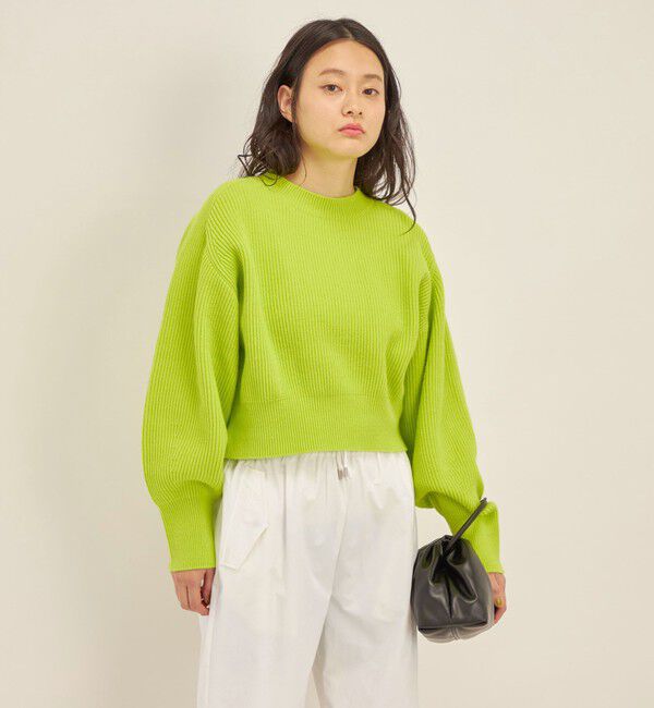 SHIPS for women「〈手洗い可能〉コットンポリ ローゲージ クルーネック プルオーバー◇」|ニット・セーター|