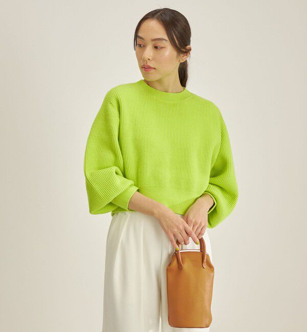 SHIPS for women「〈手洗い可能〉コットンポリ ローゲージ クルーネック プルオーバー◇」|ニット・セーター|