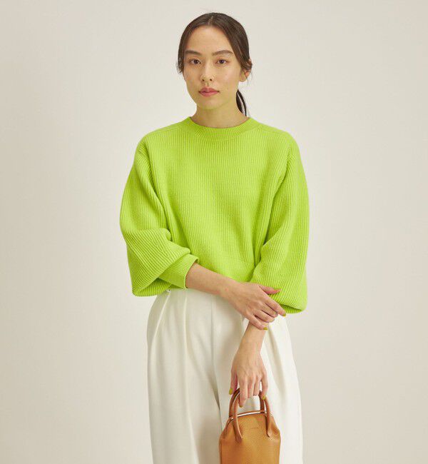 SHIPS for women「〈手洗い可能〉コットンポリ ローゲージ クルーネック プルオーバー◇」|ニット・セーター|