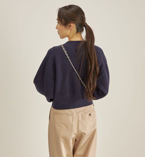 SHIPS for women「〈手洗い可能〉コットンポリ ローゲージ クルーネック プルオーバー◇」|ニット・セーター|