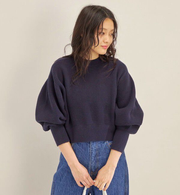 SHIPS for women「〈手洗い可能〉コットンポリ ローゲージ クルーネック プルオーバー◇」|ニット・セーター|