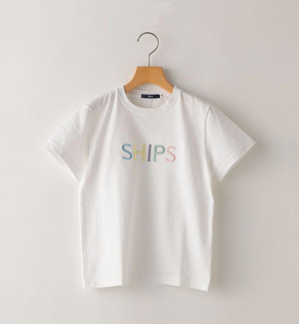 SHIPS KIDS「SHIPS KIDS:80～90cm / SHIPS ロゴ TEE」|Tシャツ・カットソー|ホワイト系
