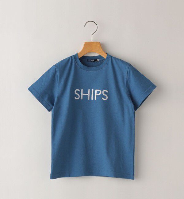 SHIPS KIDS「SHIPS KIDS:80～90cm / SHIPS ロゴ TEE」|Tシャツ・カットソー|ブルー