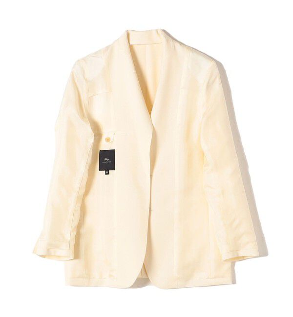 SHIPS for women「SHIPS Primary Navy Label:シングル ジャケット（WHITE）」|テーラードジャケット|