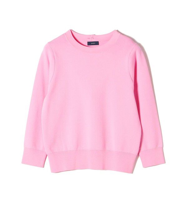 SHIPS for women「〈手洗い可能〉コットン 配色 バックボタン プルオーバー◇」|ニット・セーター|