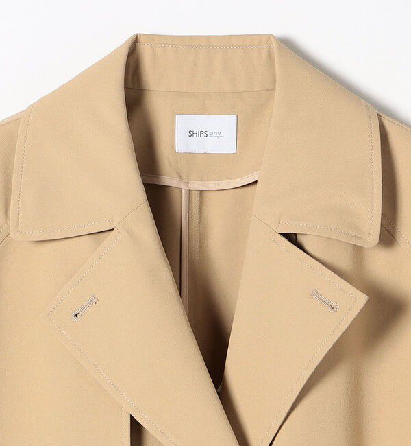 SHIPS any「SHIPS any: 〈洗濯機可能〉フレア ミディ トレンチ コート」|トレンチコート|