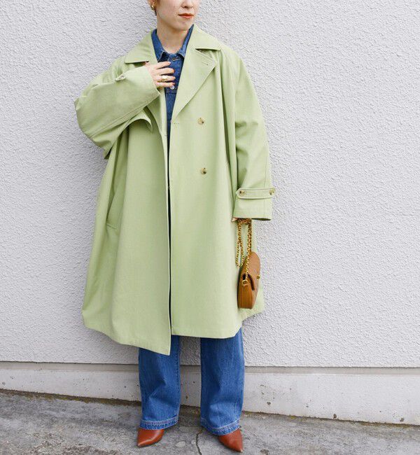 SHIPS any「SHIPS any: 〈洗濯機可能〉フレア ミディ トレンチ コート」|トレンチコート|