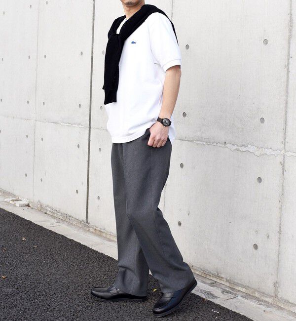 SHIPS any「【SHIPS any別注】LACOSTE: ワンポイント ロゴ ピケ クルーネック Tシャツ 24SS◇」|Tシャツ・カットソー|