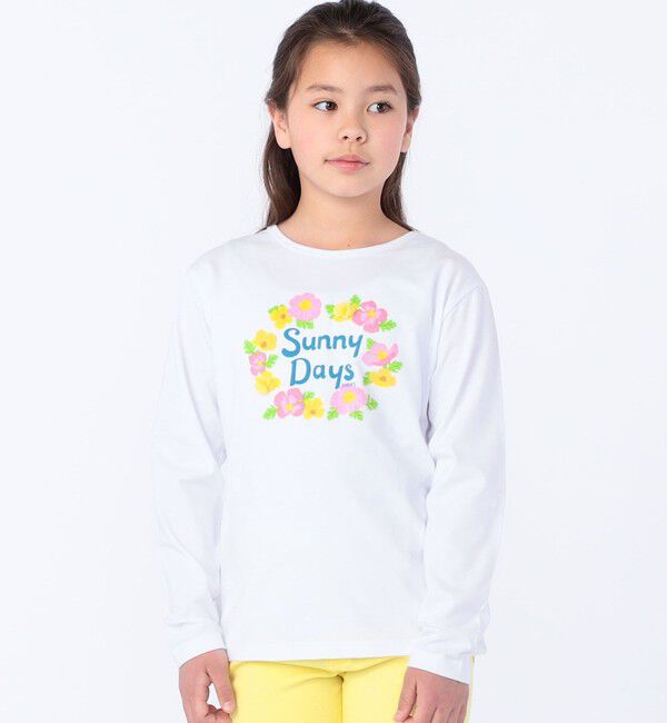 SHIPS KIDS「SHIPS KIDS:140～150cm / サニーデイズ プリント 長袖 TEE」|Tシャツ・カットソー|