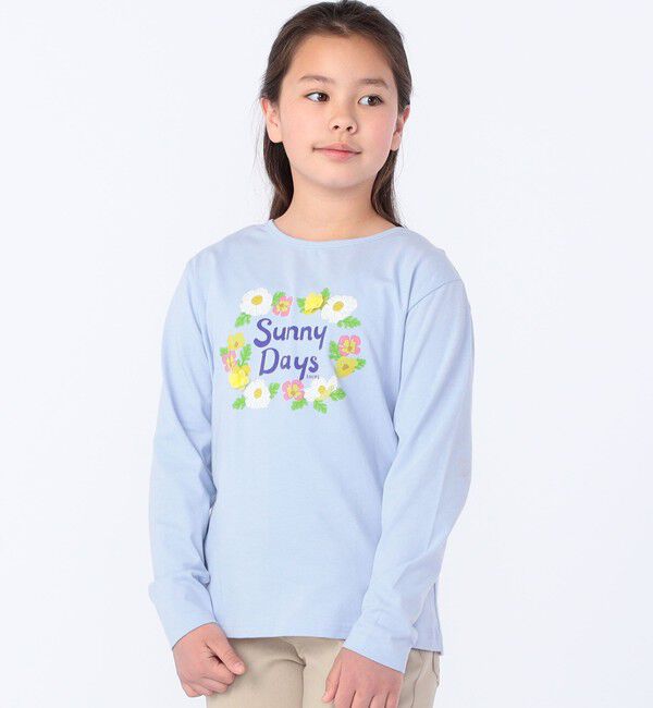 SHIPS KIDS「SHIPS KIDS:140～150cm / サニーデイズ プリント 長袖 TEE」|Tシャツ・カットソー|