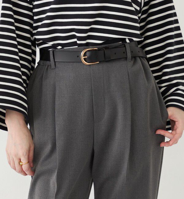 SHIPS Colors 「SHIPS Colors: ベーシック レザー ベルト7◇」|ベルト|ブラック