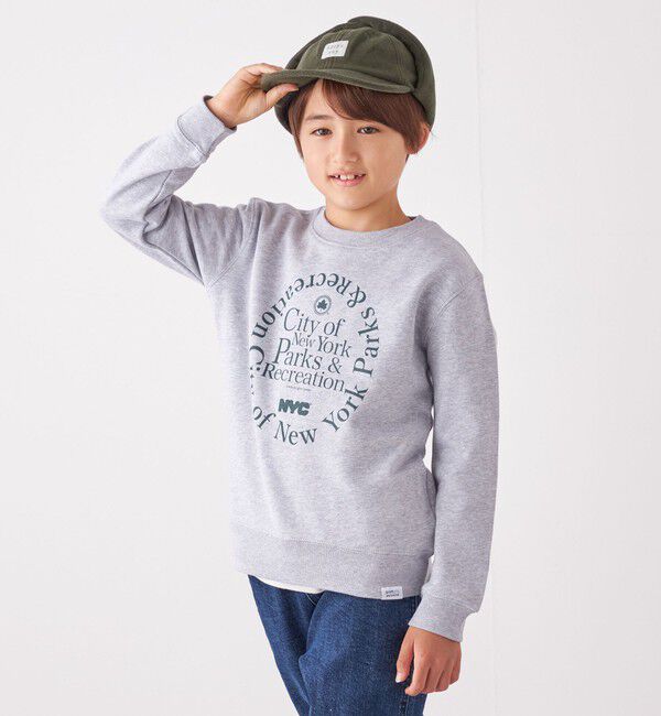 SHIPS any「GOOD ROCK SPEED: NYC PARKS クルーネック スウェット <KIDS>◇」|スウェット・ジャージ|グレー