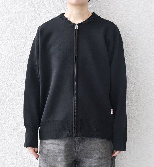 SHIPS any「《追加予約》【WEB限定】SHIPS any:〈洗濯機可能〉ジップアップ ニット ブルゾン カーディガン」|カーディガン|