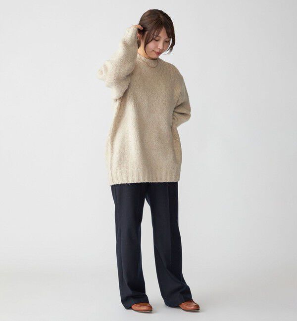 SHIPS「SHIPS: フラッフィー メランジ クルーネック プルオーバー ニット」|ニット・セーター|