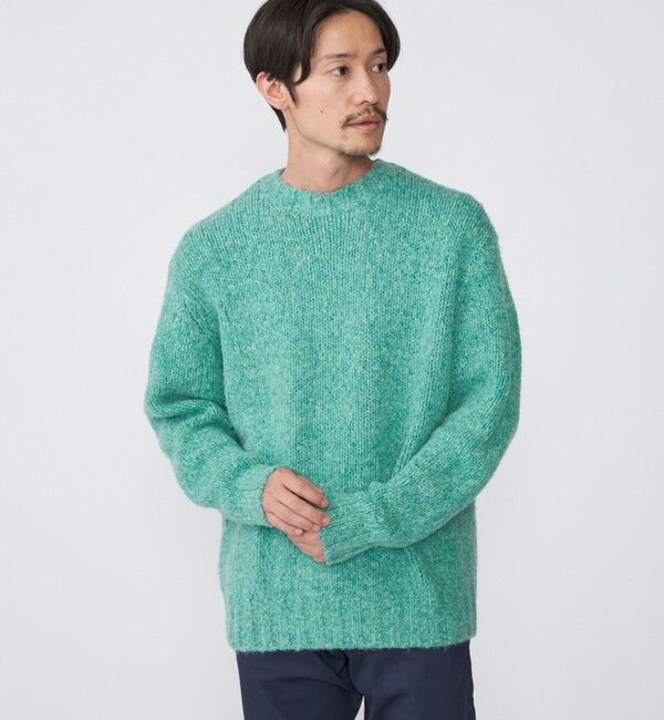 SHIPS「SHIPS: フラッフィー メランジ クルーネック プルオーバー ニット」|ニット・セーター|