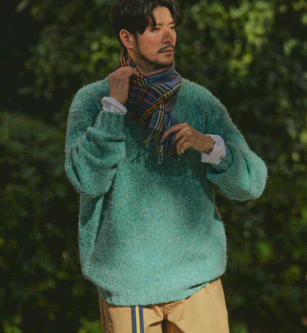 SHIPS「SHIPS: フラッフィー メランジ クルーネック プルオーバー ニット」|ニット・セーター|