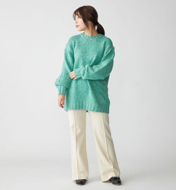 SHIPS「SHIPS: フラッフィー メランジ クルーネック プルオーバー ニット」|ニット・セーター|