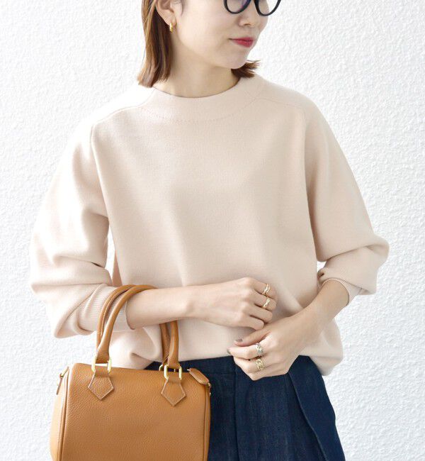 SHIPS any「SHIPS any:〈手洗い可能〉ミラノリブ スタンドネック プルオーバー」|ニット・セーター|