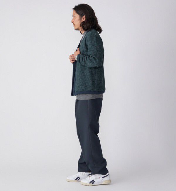 SHIPS「SHIPS: 〈洗濯機可能〉ジャカード 小紋柄 Vネック カーディガン」|カーディガン|