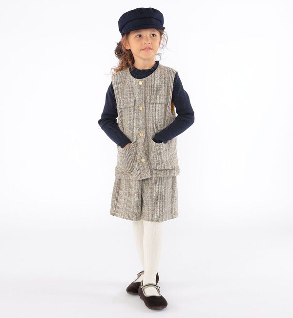 SHIPS KIDS「SHIPS KIDS:100～130cm / ツイード キュロット」|キュロット|